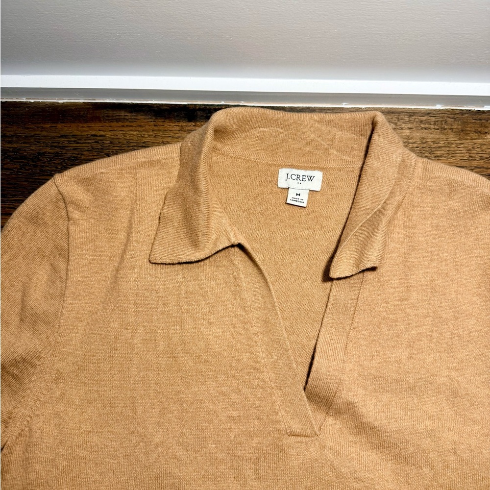 J. Crew Tan Short Sleeve Sweater - Picture 2 of 3